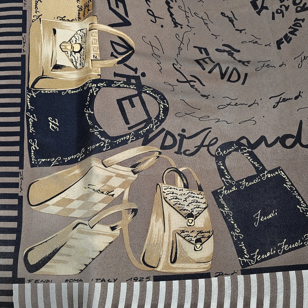 FENDI SILK SCARF - Picture 13 of 16